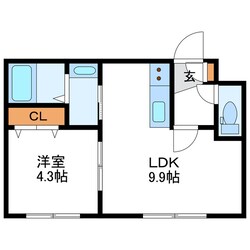 レジデンス北23条の物件間取画像